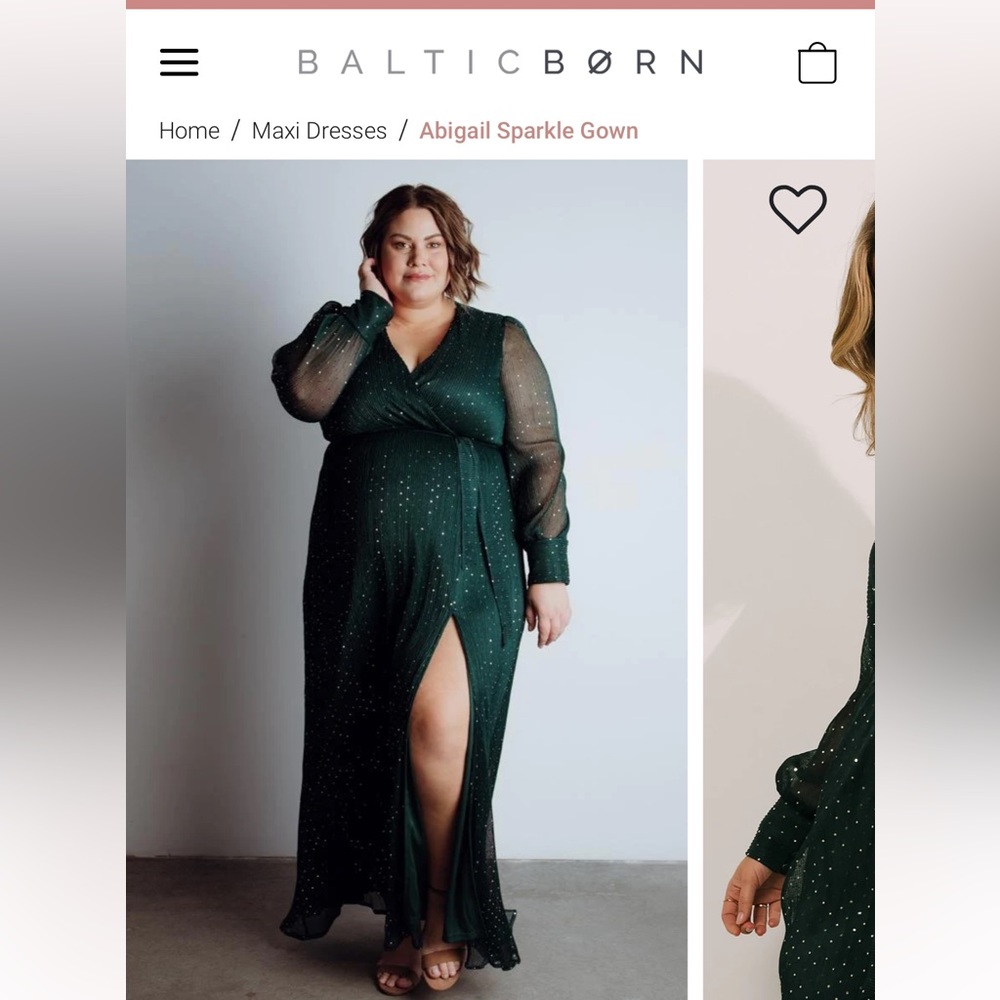 Generals green sparkle maxi dress